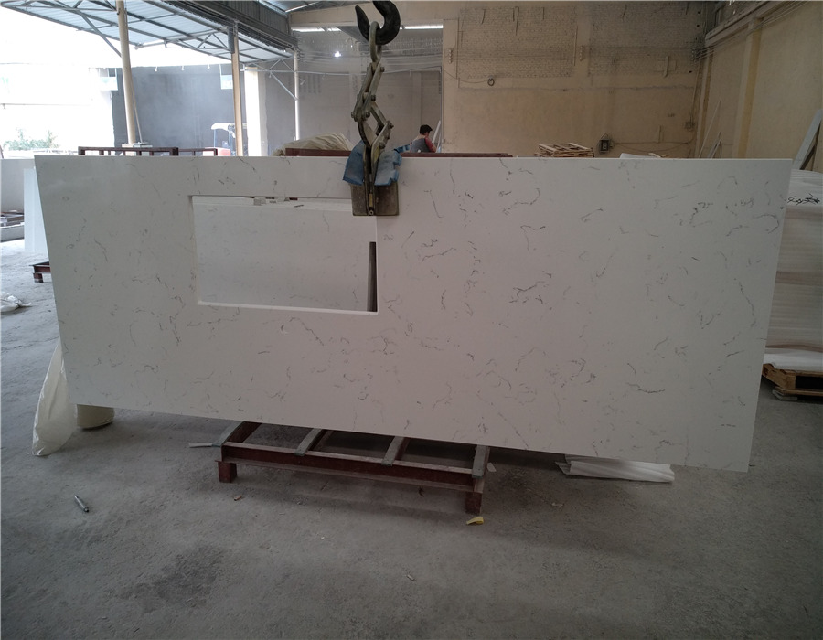 Carrara White during production (12)