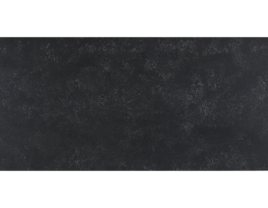 QS45 Black quartz misty veins composite quartz slabs