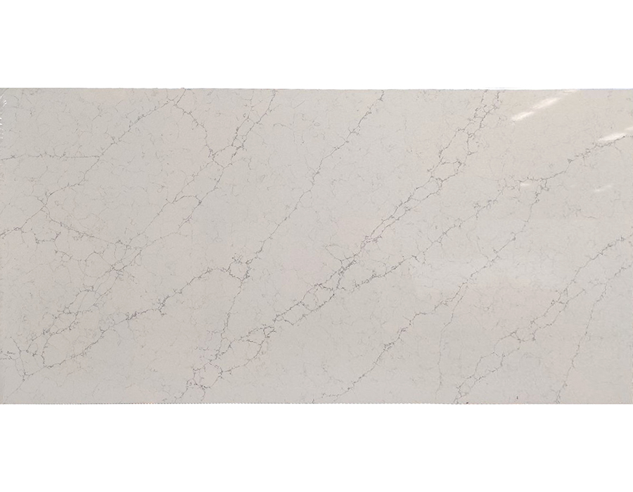 QS52 Impression White Quartz artificial stone big slabs