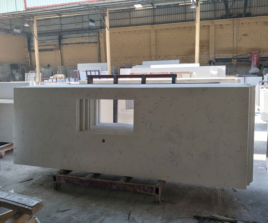 Carrara White during production (9)