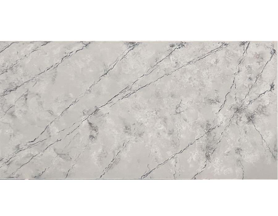 QS104 crystal texture engineered quartz stone slabs