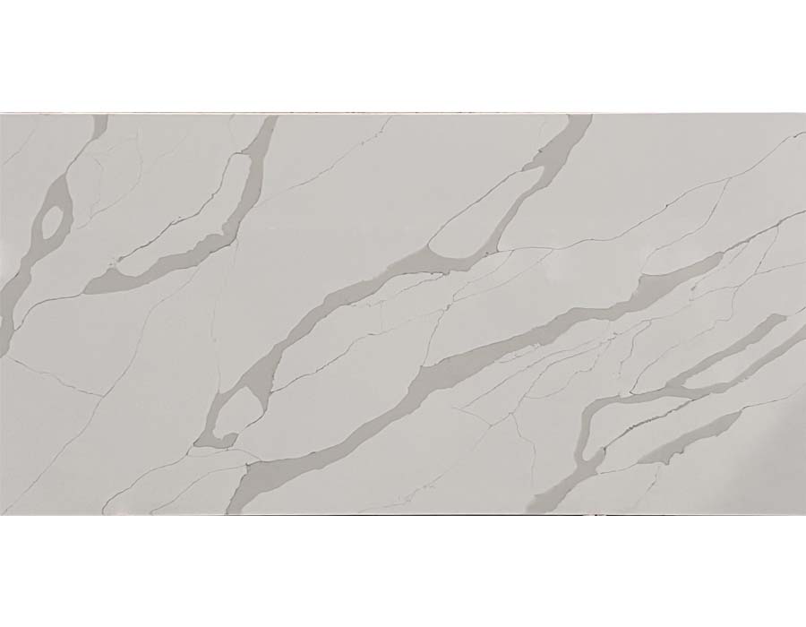 QS66 Calacatta white quartz stone slabs