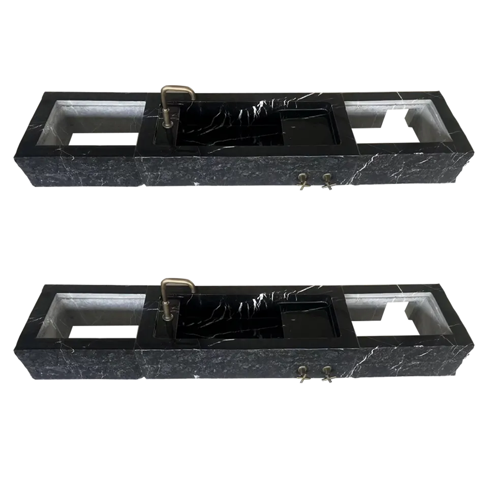 Black Marble Console Sink