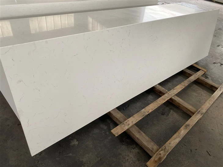 Carrara White quartz slab