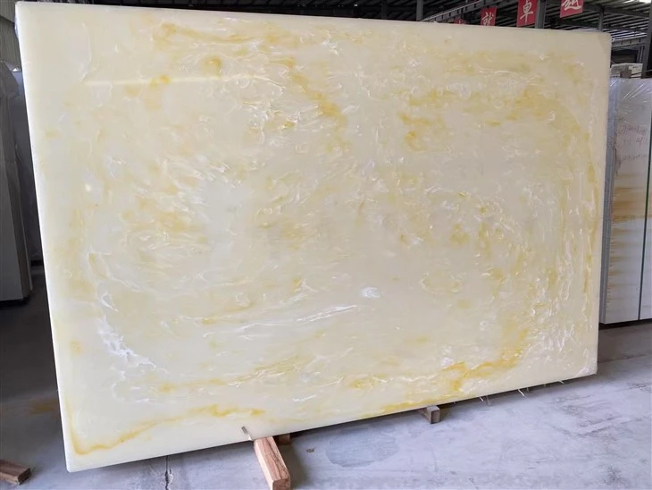 Golden Onyx Artificial Marble Slab