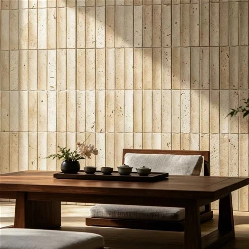 Why is This Fluted Travertine Collection Captivating Modern Designers?