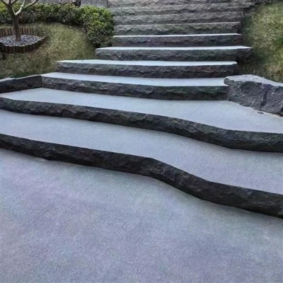 Exterior Granite Steps Application