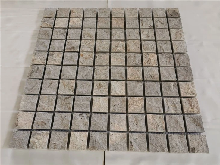 Top natural and five sides sawn cut mesh paver (8)