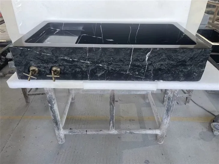 BLACK MARBLE WASH BASIN 1000x550x200mm (28)