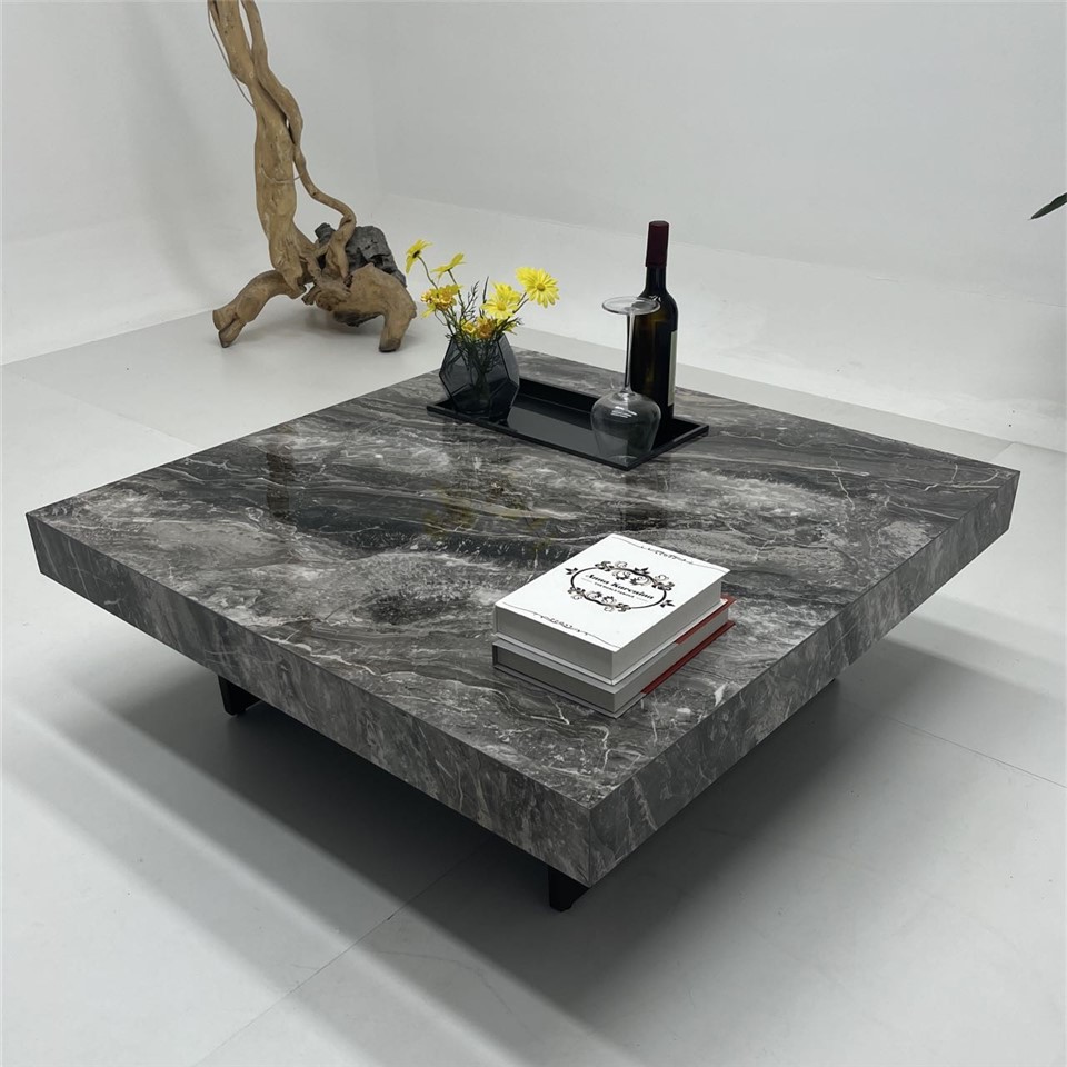 Obsidian Veil Brown Coffee Table Set suppliers