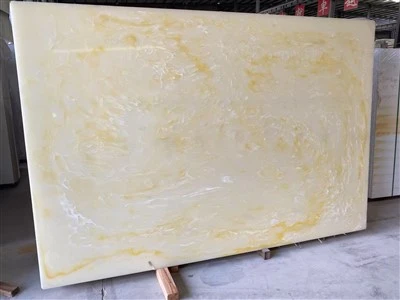 Golden Onyx Artificial Marble Slab