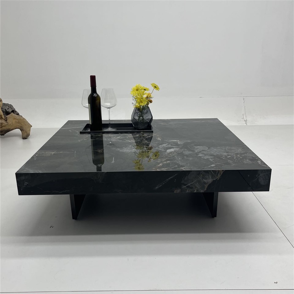 Zimbabwe Black Black Square Box Coffee Table suppliers